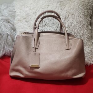 Elegant IACUCCI Beige Leather Handbag Made In Italy